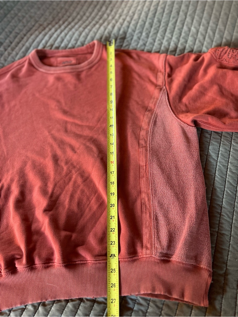 Aerie Coral Crewneck Sweatshirt - Picture 8 of 9